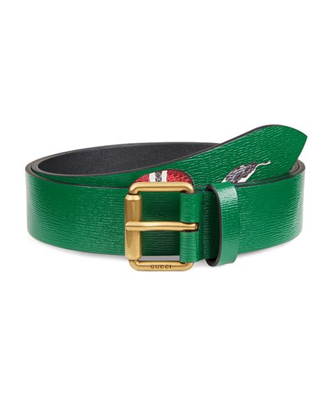 gucci kingsnake belt green